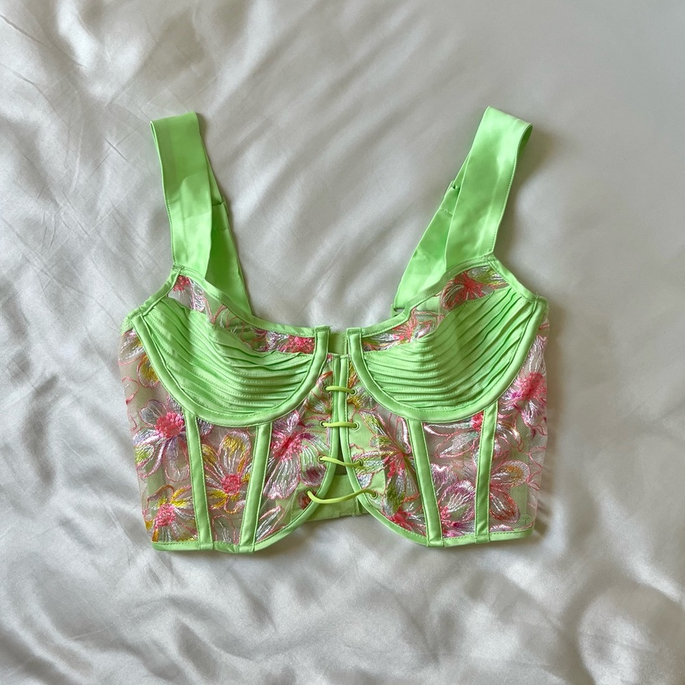For Love & Lemons Electric Fields Bustier